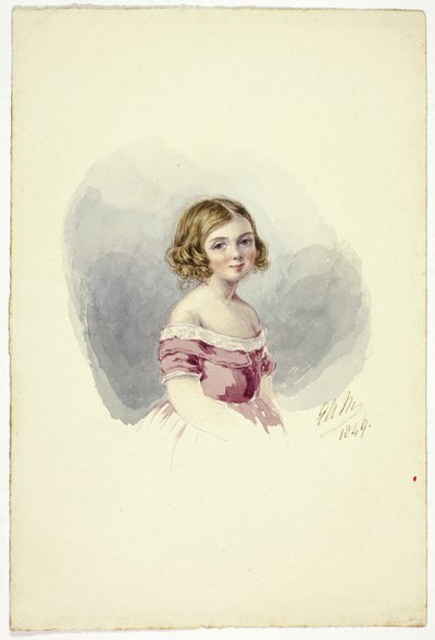 Portret młodej dziewczyny autorstwa Elizabeth Murray