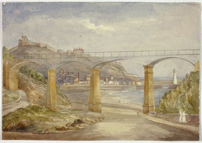 Scarborough (recto) i Szkic domu z matką i dziećmi (verso) autorstwa Elizabeth Murray