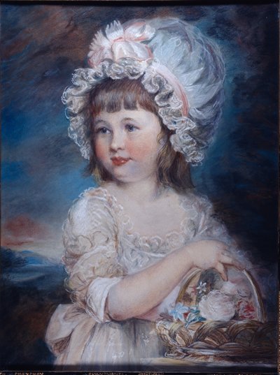 Portret Lady Henrietty Cavendish (akwarela i kreda na papierze) autorstwa Elizabeth Royal