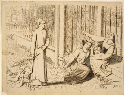 Przełęcze Pippy, 1854 autorstwa Elizabeth Siddal