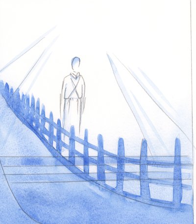 Człowiek, który oddał się Chrystusowi w wyłącznym i całkowitym akcie oddania, daje Chrystusowi roszczenie do całego Jego życia., 2001 (w/c na papierze) autorstwa Elizabeth Wang