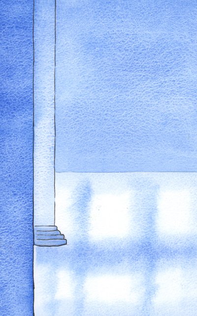 Wszyscy, którzy przezwyciężają strach, aby się pogodzić, mają duchowy splendor tak wielki, że ich dusze są jak pałace z marmuru, 2002 (w/c na papierze) autorstwa Elizabeth Wang