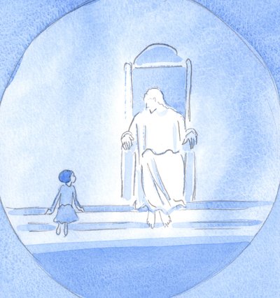 Chrystus poprosił mnie, abym mówił jak dziecko ignoranckie, ale bliskie Niemu z powodu wiary, pokuty i przyjaźni, 2002 (w/c na papierze) autorstwa Elizabeth Wang