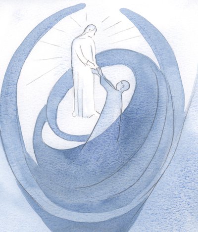 Nawet gdy krążą wokół nas pokusy, Chrystus nie pozwala nam odejść, jeśli się Go trzymamy, 2000 (w/c na papierze) autorstwa Elizabeth Wang