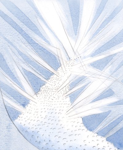 Widziałem wielką armię wierzących w ciele Kościoła Chrystusowego, idącą dalej ku Niemu w Niebie., 2001 (w/c na papierze) autorstwa Elizabeth Wang