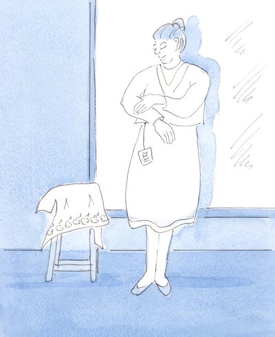 Dobrze, że zachwycamy się pięknymi rzeczami i dziękujemy za nie Bogu, 2004 (w/c na papierze) autorstwa Elizabeth Wang