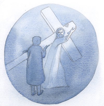 Jezus powiedział w mojej duszy: „Zrobiłem to dla ciebie” i pokazał mi ogrom cierpienia Poszedł z miłości do mnie, 2000 (w/c na papierze) autorstwa Elizabeth Wang