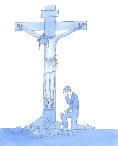 Wielu dzisiejszych katolików, którzy nie wierzą we wszystkie nauki Kościoła, maluje fałszywy obraz epoki przed ostatnim soborem, 2005 (akwarela na papierze) autorstwa Elizabeth Wang