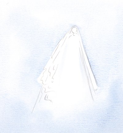 Łaskawość Maryi, jak dowiedziałem się, wynikała z jej milczenia, cierpienia i pragnienia pełnienia woli Bożej., 2001 (w/c na papierze) autorstwa Elizabeth Wang