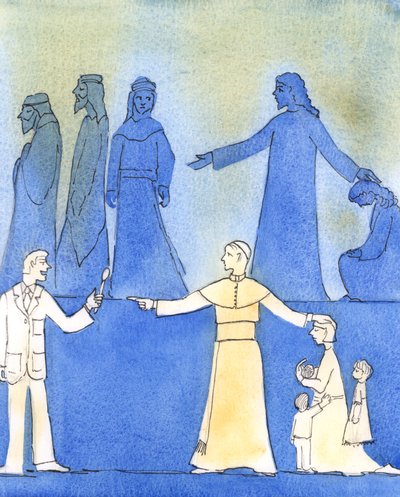 Papież Jan Paweł II był podobny do Chrystusa, nieustraszenie mówiąc prawdę o moralności, 2006 (w/c na papierze) autorstwa Elizabeth Wang