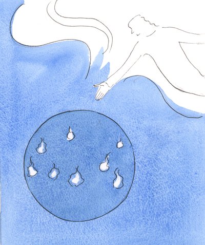 Najlepszą modlitwą jest ta, która jest ofiarowana przez Chrystusa w Świętej Liturgii, 2004 (w/c na papierze) autorstwa Elizabeth Wang