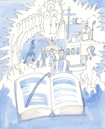 Całość wiary katolickiej zawarta jest w Mszale i celebrowana w Liturgii, 2003 (w/c na papierze) autorstwa Elizabeth Wang