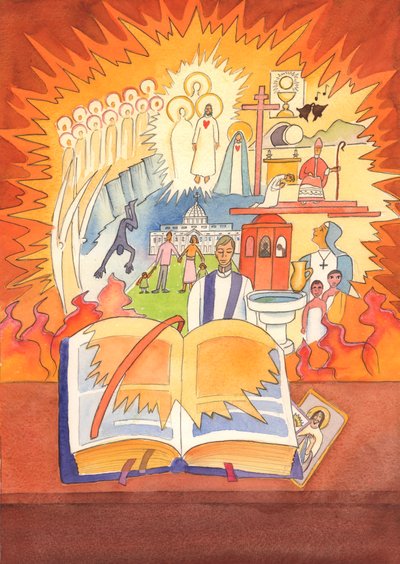 Całość wiary katolickiej zawarta jest w Mszale i celebrowana w Liturgii, 2003 (w/c na papierze) autorstwa Elizabeth Wang