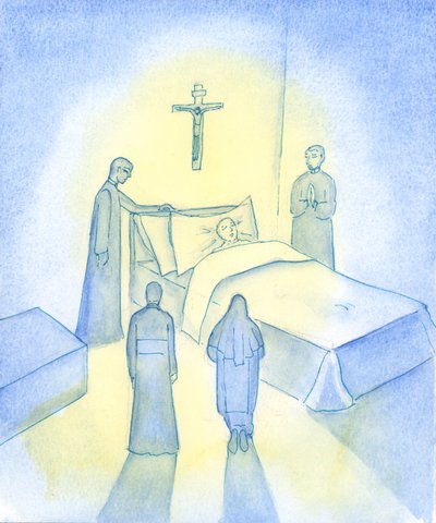Ci, którzy przyjmą plany Boga i Bożą pomoc, mogą być przygotowani przed śmiercią na spotkanie z Bogiem, 2003 (w/c na papierze) autorstwa Elizabeth Wang