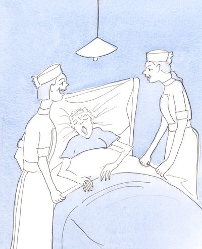 Wyjątkowe jednostki, bez względu na to, jak słabe, nigdy nie mogą być traktowane jako utrapienie lub zwykłe przedmioty litości, 2004 (w/c na papierze) autorstwa Elizabeth Wang