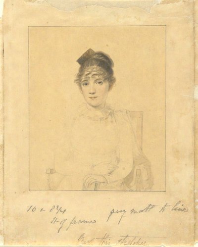 Harriet Trumbull (córka gubernatora Jonathana Trumbulla, Jr.; żona Benjamina Sillimana z Yale College) autorstwa Elkanah Tisdale