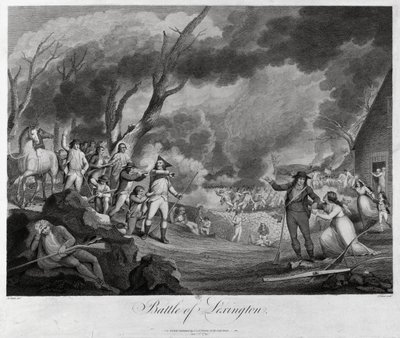 Bitwa pod Lexington, 19 kwietnia 1775 autorstwa Elkanah Tisdale