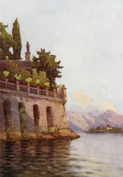 Ściana tarasowa, Lago Maggiore (kolor lito) autorstwa Ella Du Cane