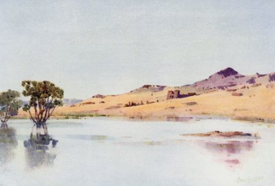 El Sebua, Nubia (kolor lito) autorstwa Ella Du Cane
