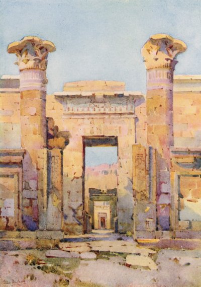 Medinet-Habu (czarny lito) autorstwa Ella Du Cane