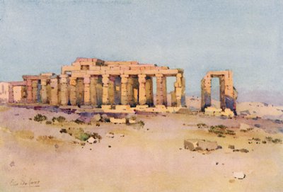 Ramesseum (kolor lito) autorstwa Ella Du Cane