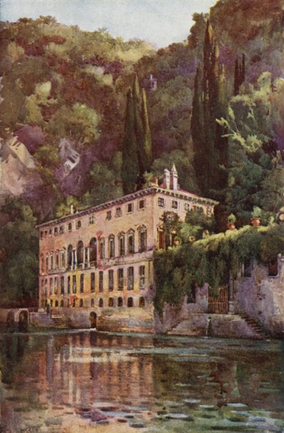 Villa Pliniana, Jezioro Como (kolor lito) autorstwa Ella Du Cane