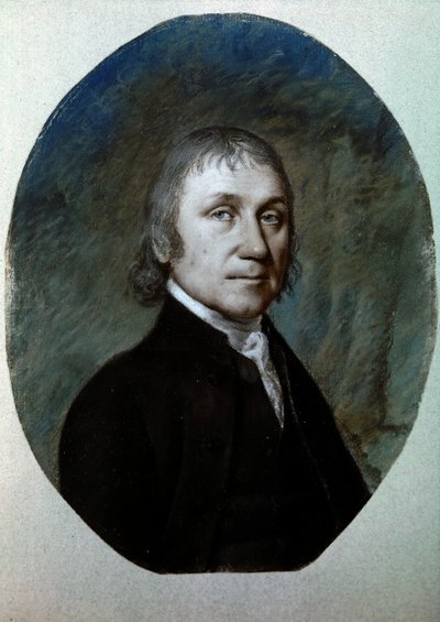 Portret Josepha Priesleya, ok. 1797 (pastel na papierze) autorstwa Ellen Sharples