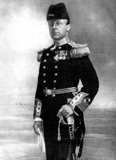 Admirał Sir John Rushworth Jellicoe, głównodowodzący, I wojna światowa, 1914 r autorstwa Elliott and Fry
