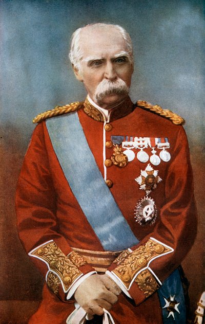 Feldmarszałek Sir Donald Martin Stewart, żołnierz brytyjski, ok. 1900 1902. autorstwa Elliott and Fry