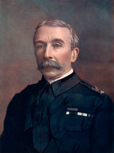 Generał Edward Chapman, dowodzący wojskami Szkocji, 1902. autorstwa Elliott and Fry