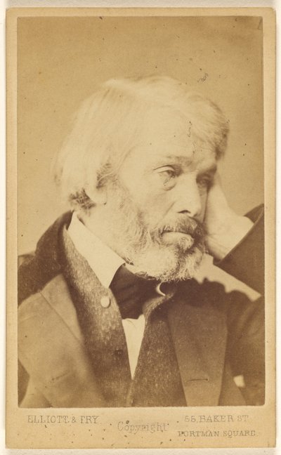T[homas] Carlyle (1795 - 1881) autorstwa Elliott and Fry