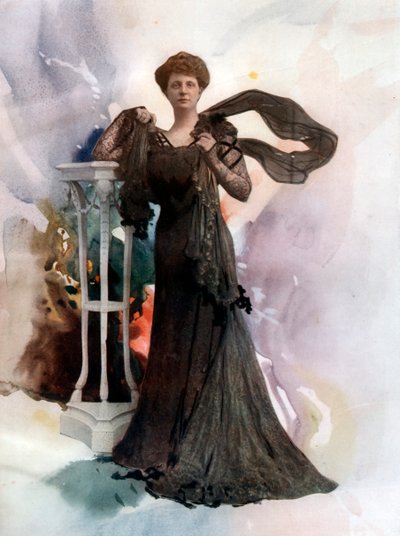 Kate Sergeantson, aktorka, ok. 1902 r. autorstwa Ellis and Walery