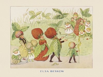 Lasse Mały w ogrodzie – Rodzina truskawek autorstwa Elsa Beskow