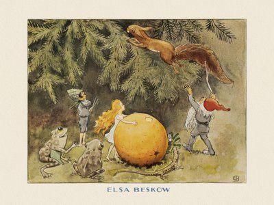 Słoneczne jajko  Wiewiórka autorstwa Elsa Beskow