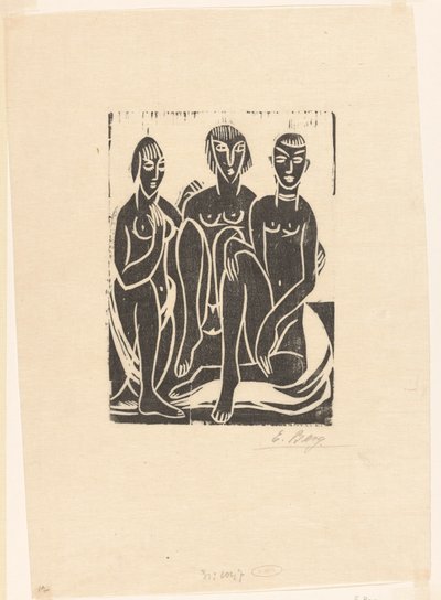 Trzy kobiety autorstwa Else Berg (signed by artist)