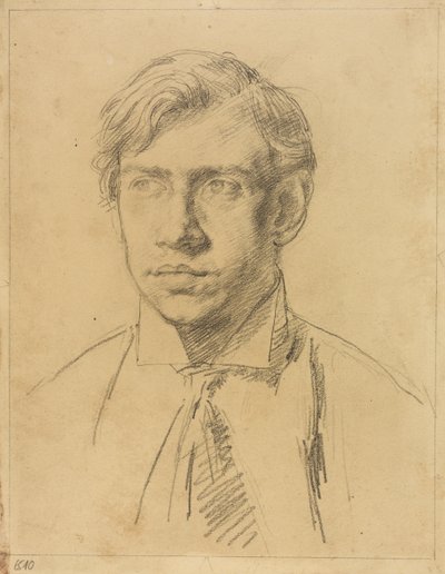 Portret Derwent Lees, ok. 1910-11 (ołówek na papierze) autorstwa Elsie McNaught