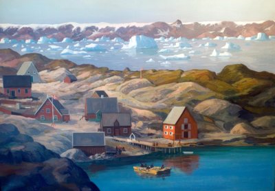 Jakobshavn autorstwa Emanuel A. Petersen
