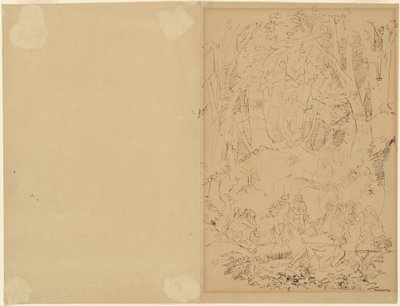 Osiemnastowieczni koloniści nauczający Indian autorstwa Emanuel Gottlieb Leutze