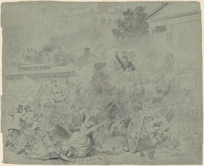 Nowy Jork — scena uliczna autorstwa Emanuel Gottlieb Leutze