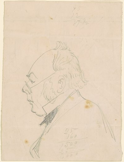 Profil mężczyzny autorstwa Emanuel Gottlieb Leutze