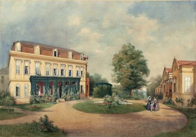 Emanuel Stöckler Dom wiejski rodziny Albert Hardt w Hadersdorf koło Wiednia 1854 autorstwa Emanuel Stöckler