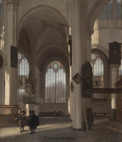Wnętrze kościoła autorstwa Emanuel de Witte