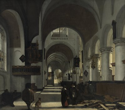 Wnętrze kościoła autorstwa Emanuel de Witte