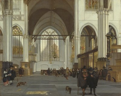Wnętrze Starego Kościoła, Amsterdam, 1659 autorstwa Emanuel de Witte