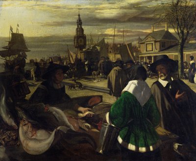 Targ w Hadze, ok. 1660 r. autorstwa Emanuel de Witte