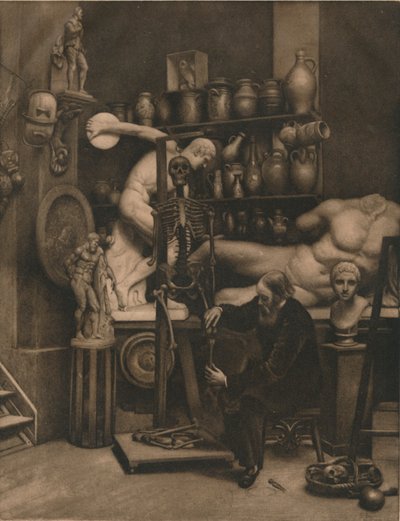 Wakacje pana Heatherleya: incydent w życiu studyjnym, ok. 1874 r. autorstwa Emery Walker
