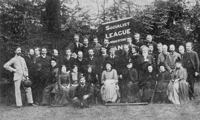 William Morris i Liga Socjalistyczna Hammersmith, ok. 1885 (fot. bw) autorstwa Emery Walker