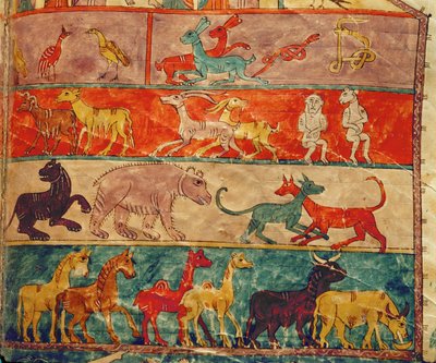 Zwierzęta wewnątrz Arki autorstwa Emeterio the Monk