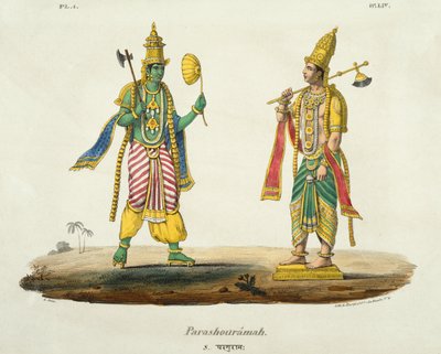 Parashurama, grawerowane przez de Marlet i du Bouloi autorstwa Emil Beau