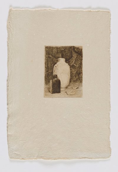 Martwa natura z wazonem i butelką (fm. portfolio) autorstwa Emil Carlsen